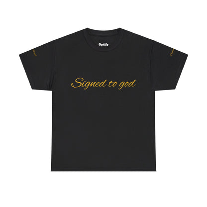 Signed To God | Unisex Heavy Cotton Tee