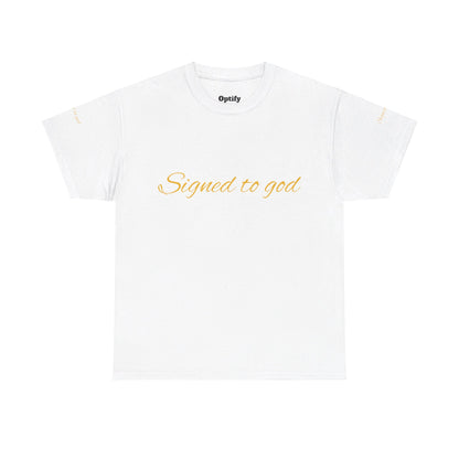 Signed To God | Unisex Heavy Cotton Tee